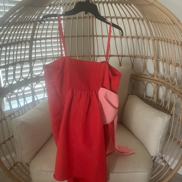 XXL Red Dress with Pink Accent - Picture 3 of 3